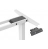 Digitus Electrically height-adjustable table frame, 90° L-shaped, triple motor, 2-step, white