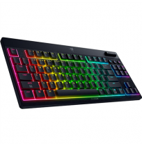 Razer | BlackWidow V4 Low-Profile Tenkeyless HyperSpeed | Keyboard | Wireless | US | Bluetooth | Green Switches | Black