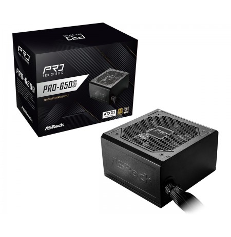 Power supply ASRock PRO-650G 650W 80 PLUS Gold