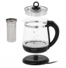Adler Kettle | AD 1299 | Electric | 2200 W | 1.5 L | Glass | 360° rotational base | Black