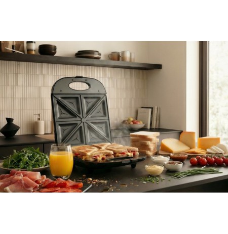 Promis STP 25 XXL sandwich maker, 4 toasts, 1400 W, black