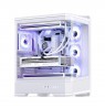 PC Case Jonsbo D400, ATX, Tempered Glass - White