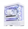 PC Case Jonsbo D400, ATX, Tempered Glass - White