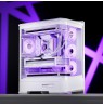 PC Case Jonsbo D400, ATX, Tempered Glass - White