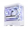 PC Case Jonsbo D400, ATX, Tempered Glass - White