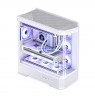 PC Case Jonsbo D400, ATX, Tempered Glass - White