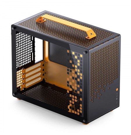 Computer Case JONSPLUS MATX Handle Case Z20 - Black-Orange