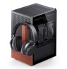 Jonsbo T6 PC Case, Mini-Tower, Mini-ITX, Tempered Glass, Wood, black