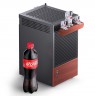 Jonsbo T6 PC Case, Mini-Tower, Mini-ITX, Tempered Glass, Wood, black
