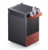 Jonsbo T6 PC Case, Mini-Tower, Mini-ITX, Tempered Glass, Wood, black