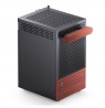 Jonsbo T6 PC Case, Mini-Tower, Mini-ITX, Tempered Glass, Wood, black