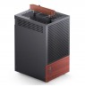 Jonsbo T6 PC Case, Mini-Tower, Mini-ITX, Tempered Glass, Wood, black