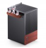 Jonsbo T6 PC Case, Mini-Tower, Mini-ITX, Tempered Glass, Wood, black