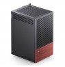 Jonsbo T6 PC Case, Mini-Tower, Mini-ITX, Tempered Glass, Wood, black