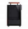 Jonsbo T6 PC Case, Mini-Tower, Mini-ITX, Tempered Glass, Wood, black