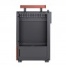 Jonsbo T6 PC Case, Mini-Tower, Mini-ITX, Tempered Glass, Wood, black