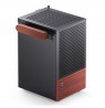 Jonsbo T6 PC Case, Mini-Tower, Mini-ITX, Tempered Glass, Wood, black