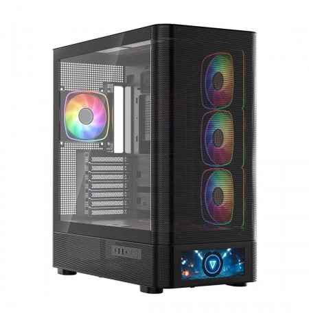 MODECOM Volcano Volcano AQ500 ARGB Midi Black