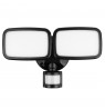Maclean LED wall lamp, with PIR sensor, 20W, 1500lm, IP65, neutral white 4000K, black, MCE524 B