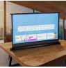 Maclean Portable Projection Screen Compact 40" 16:9 Free-Standing Office Cinema Matt White Home