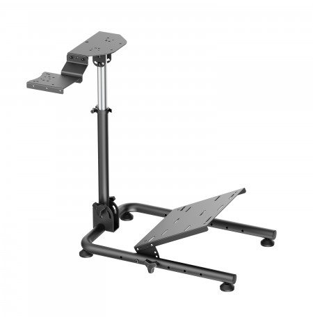 White Shark CONQUEROR-2 Foldable Racing Steering Wheel Stand With Gear Shifter Mount