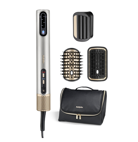 BABYLISS | Hair styling comb | Air Wand AS6555E | Ion conditioning | Number of heating levels 4 | 1600 W | Chrome