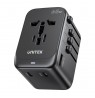 UNITEK P1122ABK01 power plug adapter Universal Black