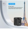 UNITEK P1122ABK01 power plug adapter Universal Black