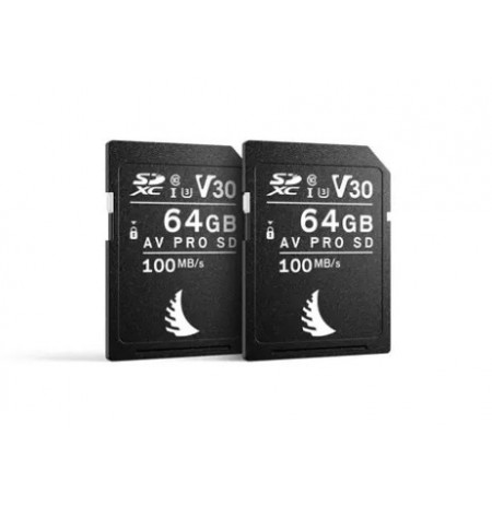 AngelBird AV PRO SD 64GB V30 Nikon 2 PACK