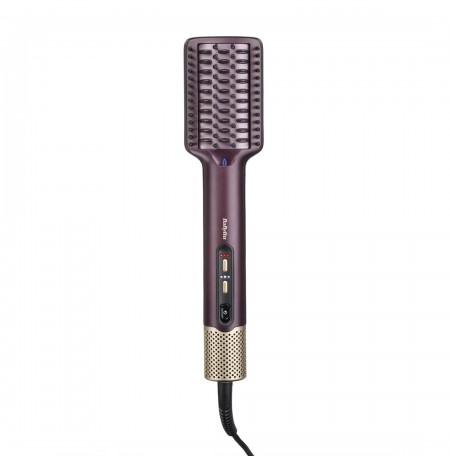 BaByliss Air Power AS6400E hair styling tool Straightening brush Airflow Maroon 900 W 2.5 m