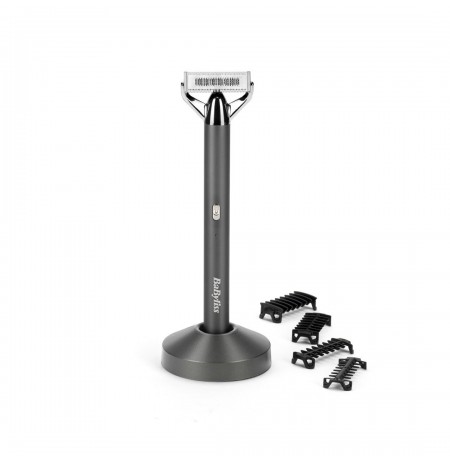 BaByliss Super-X Metal OT996E beard trimmer Battery 5 5 mm Wet & Dry Silver