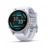 Garmin Fenix 8 Išmanusis laikrodis 43 mm AMOLED Silver with Whitestone silicone band