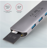 AXAGON SuperSpeed USB-C COMBO 5in1 hub | HMC-HCR3A