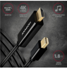 AXAGON MINI DP to HDMI cable, 1.8 m, 4K/30Hz | RVDM-HI14C2 | 1.8 m