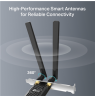 TP-LINK AX900 Wi-Fi 6 Bluetooth PCIe Adapter | Archer TX10E | 802.11ax | MU-MiMO Yes | no PoE | Antenna type Two High Gain Dual-