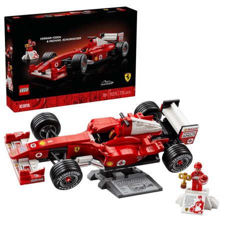 LEGO ICONS 11375 Ferrari F2004 & Michael Schumacher