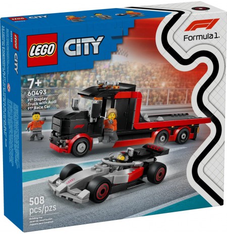 LEGO CITY 60493 F1 Display Truck with Audi F1 Race Car