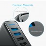 Anker PowerPort Speed 5, 63W 5 Port USB Charger, Power Adapters with Quick Charge 3.0