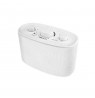 Albrecht Klaro Stereo portable speaker White 4 W