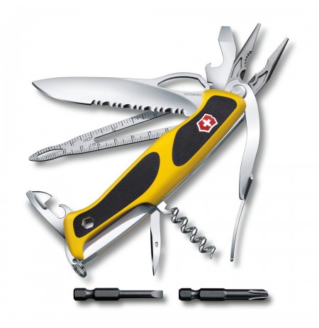 Victorinox V-0.97 98.MWC8 Pocket Knife Ranger Grip Boatsman, yellow/black