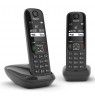 Gigaset AS690 Duo Analog/DECT telephone Caller ID Black