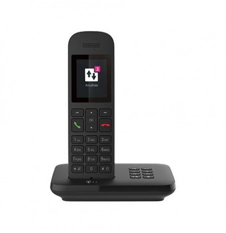 Telekom Sinus A12 Analog/DECT telephone Black