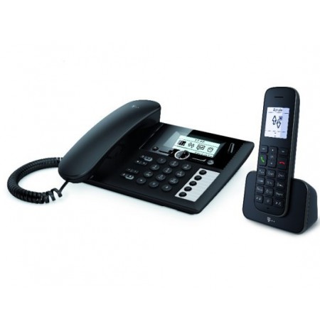 Telekom Sinus PA 207 Plus 1 Analog/DECT telephone Caller ID Black