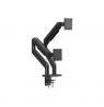 DIGITUS Dual Monitor Mount 2x45inch 2x20kg Mechanical Spring VESA: 75x75 100x100 Black