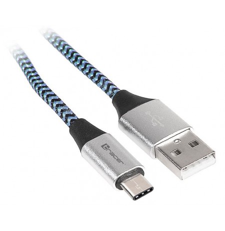 Tracer 46266 USB 2.0 Type C A Male 1m Black Blue