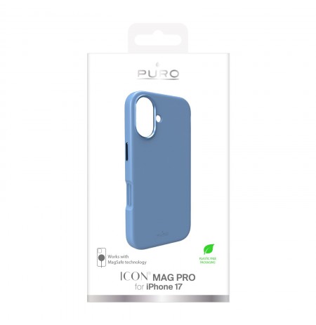 Apple iPhone 17 Liquid Silicone Cover with Magsafe by Puro Blue