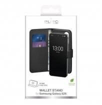 Samsung Galaxy S26 Eco-Leather Wallet Case by Puro Black