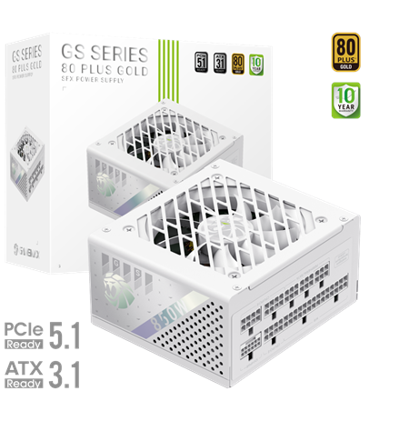 Gamemax PSU | GS 850G WH | 850 W | SFX | Full Modular | White