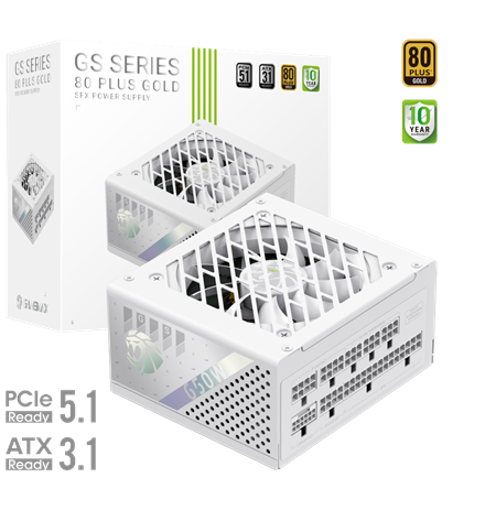 Gamemax PSU | GS 650G WH | 650 W | SFX | Full Modular | White
