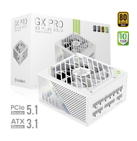 Gamemax PSU | GX PRO 1250G WH | 1250 W | Gold | Full Modular | White